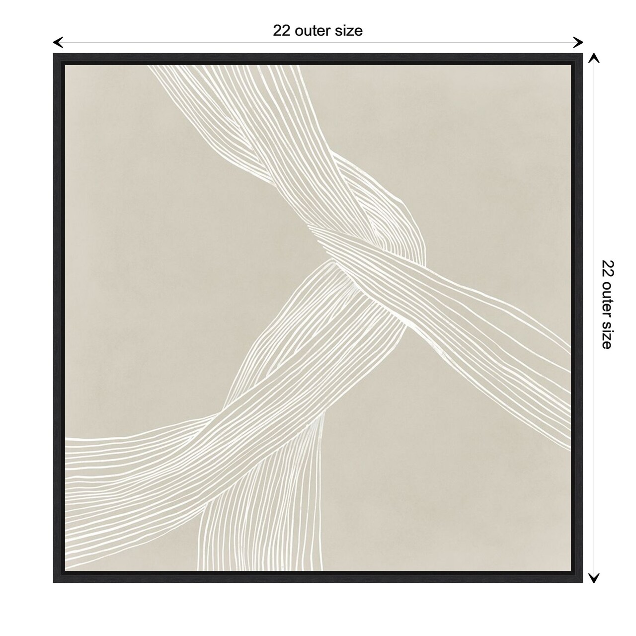 On the Same Wavelength I by Isabelle Z Canvas Wall Art Print Framed